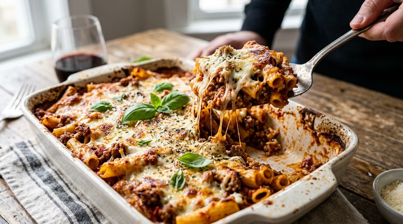 Classic Baked Ziti (Sausage & Three-Cheese Italian Masterclass)