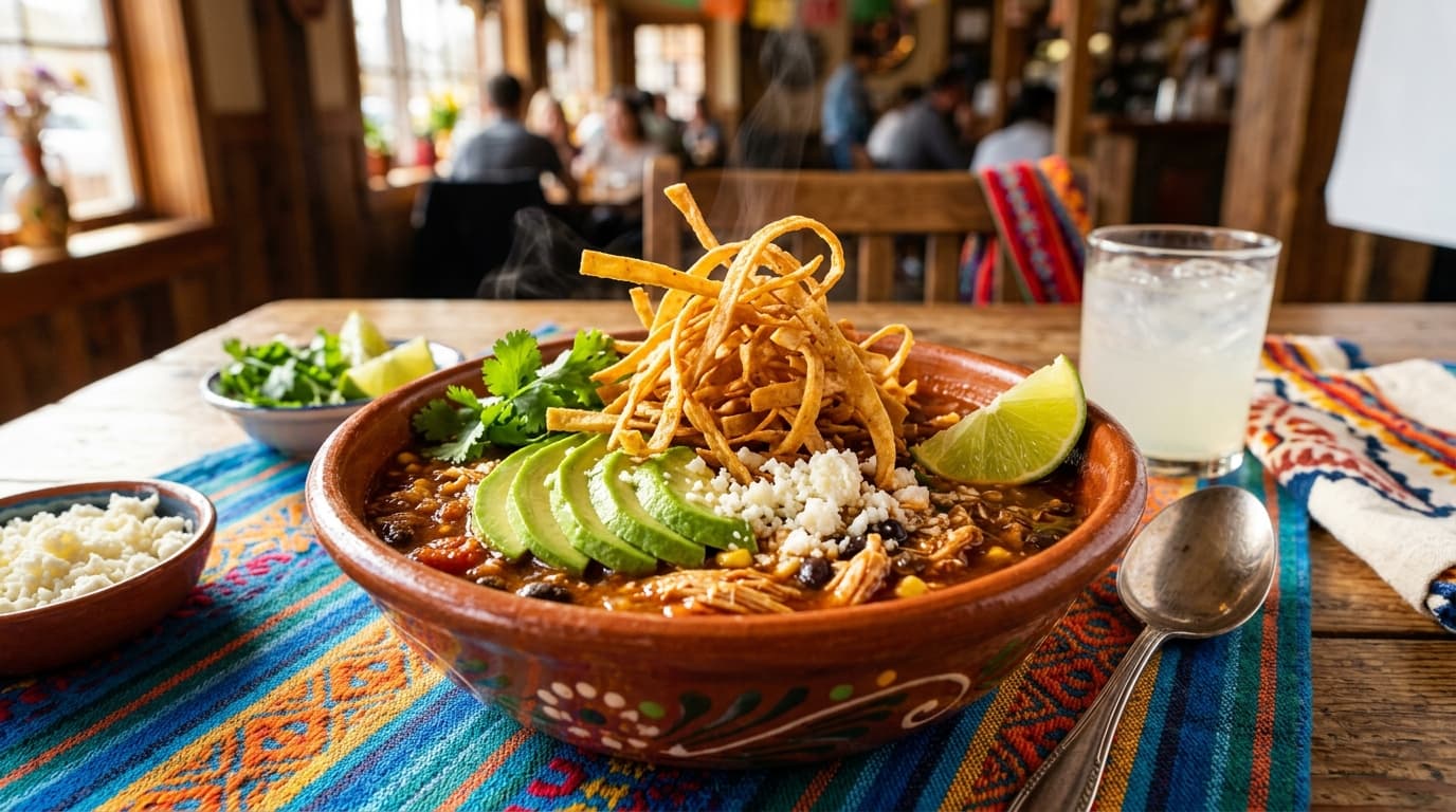 Authentic Chicken Tortilla Soup (Crispy Strip Masterclass)