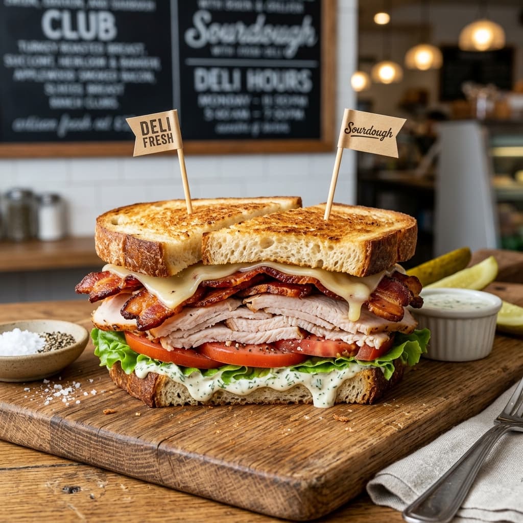 Turkey Bacon Ranch Sandwich (Artisanal Sourdough Club Masterclass)