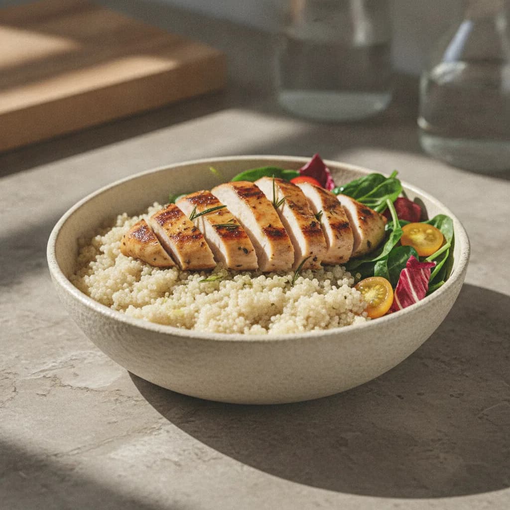 Gluten Free Chicken Quinoa Meal Prep for Energy