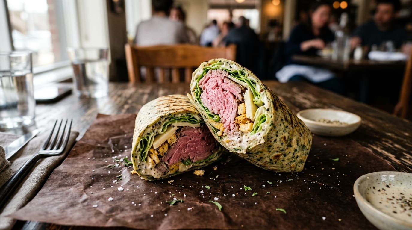 Roast Beef Caesar Wrap