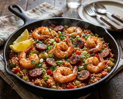 Cajun Shrimp and Rice Skillet (One-Pot Creole Jambalaya Masterclass)