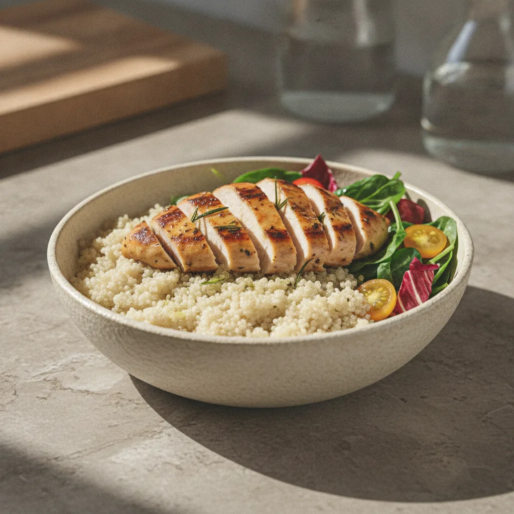 Gluten Free Chicken Quinoa Meal Prep for Energy