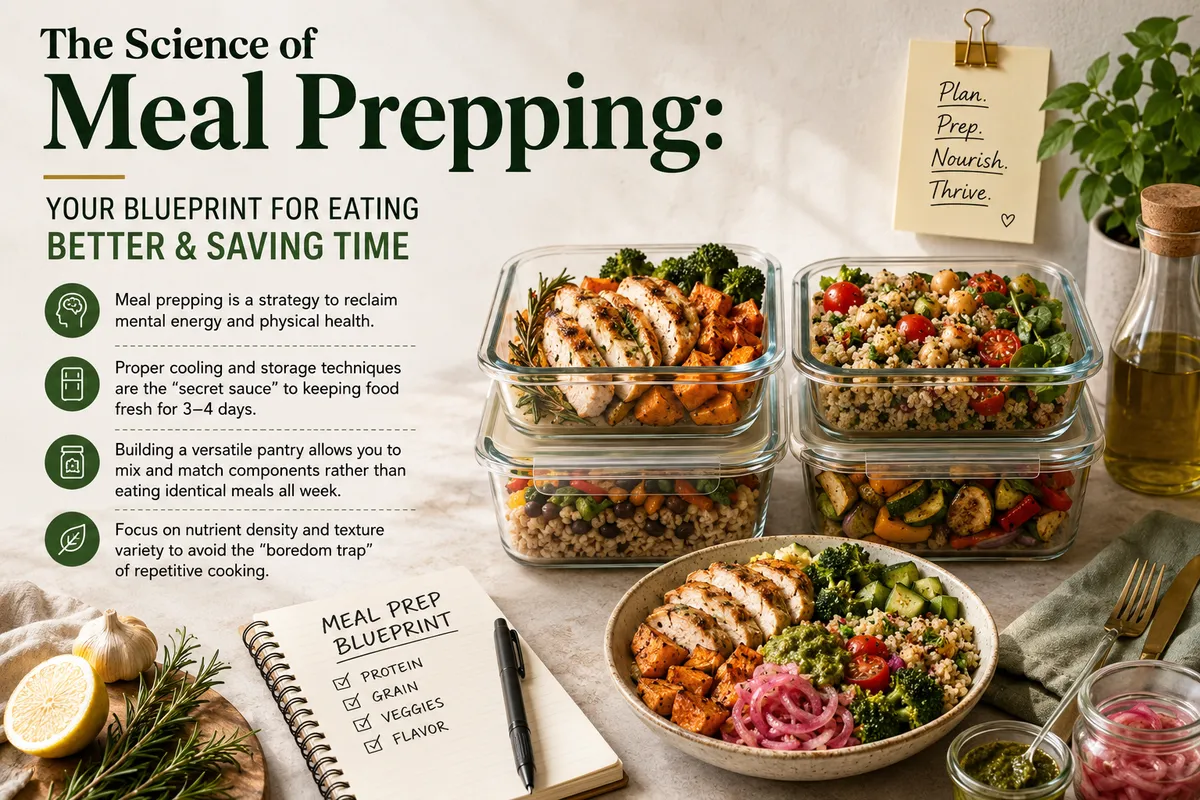 The Science of Meal Prepping: Your Blueprint for Eating Better & Saving Time
