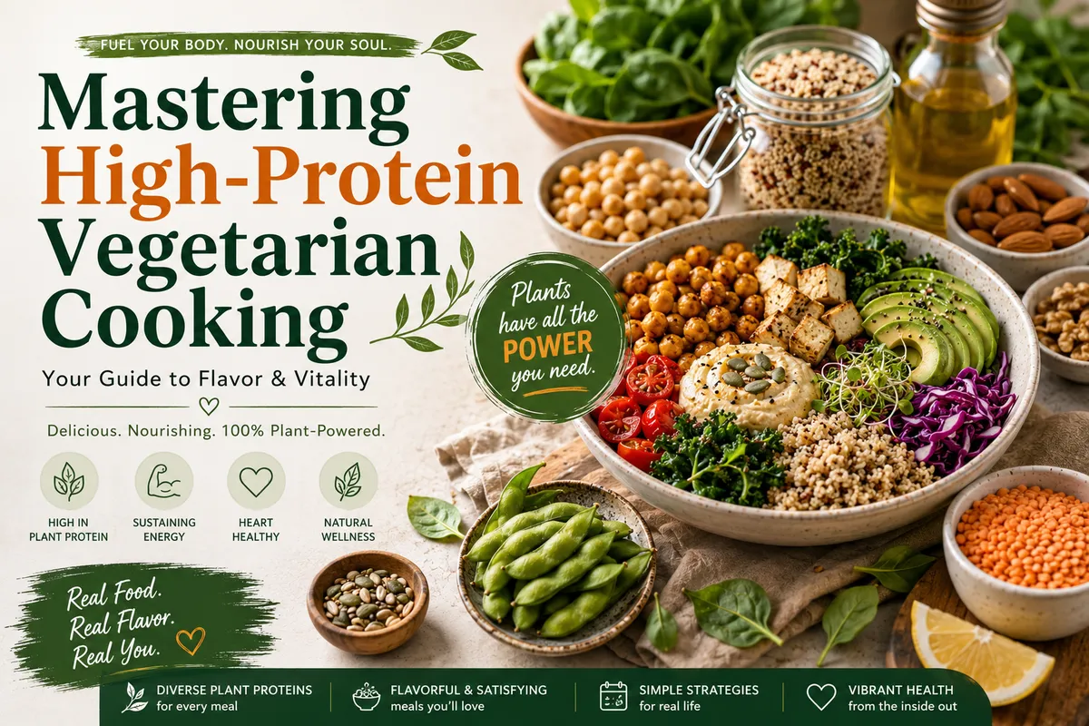 High-Protein Vegetarian Cooking: 12 Easy Ways to Build Flavor-Packed Meals