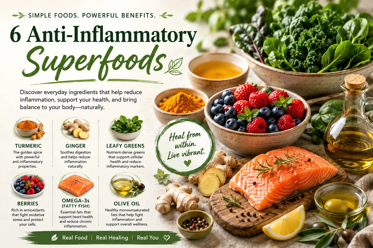 Inflammation Reset: 6 Everyday Foods That Naturally Fight Inflammation